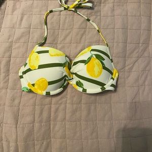 Aerie Lemon Print Bikini Top 🍋